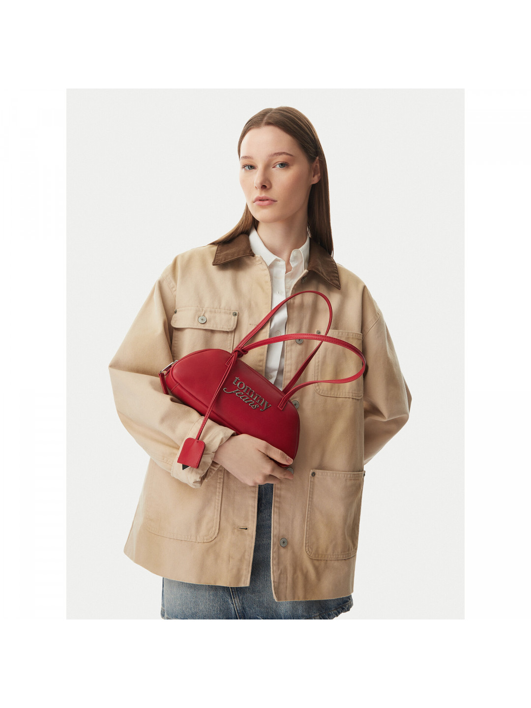 Kabelka Tommy Jeans Tjw Bold Shoulder Bag AW0AW18787 Hnědá